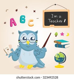 owl teacher teach student