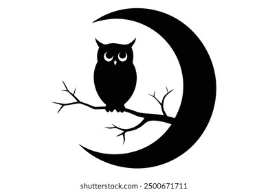 owl this is a editable eps file vector silhouette illustration 