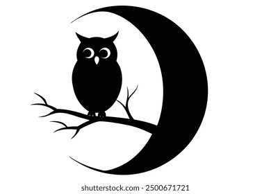  owl this is a editable eps file vector silhouette illustration
