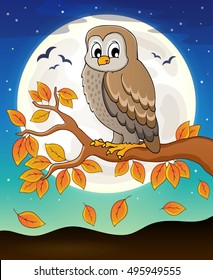Owl topic image 6 - eps10 vector illustration.