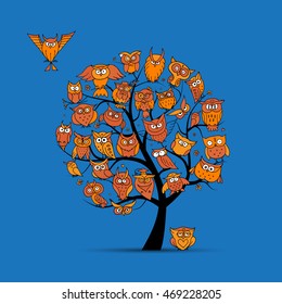 Owl tree for your design