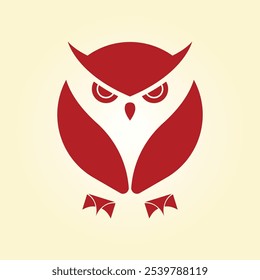 Owl trendy artwork cute abstract vector illustration colorful practical design.eps