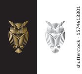 owl tribal logo vector design creative