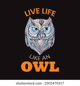
Diseño de camiseta de búho | Camiseta de Owl