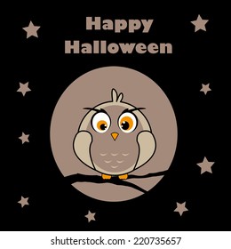 Owl and twig Halloween 