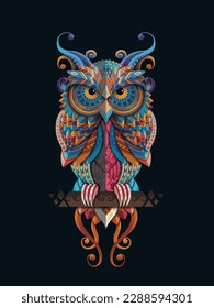 Owl Vector Abstract Artwork Exclusive 