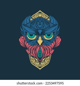 THE OWL VECTOR ART ILLUSTRATION