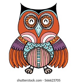 Owl Vector, Doodle, Freehand Vector
