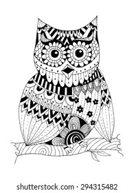 Owl Vector Freehand