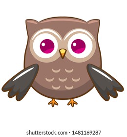 Owl vector graphic clipart design