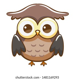 Owl vector graphic clipart design