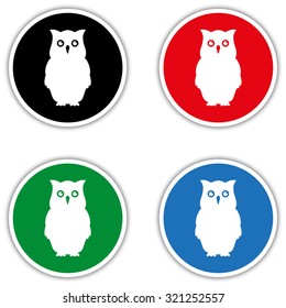 Owl  - vector icon