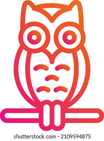 Owl Vector Icon Design Illustration