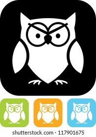 Owl - Vector icon isolated