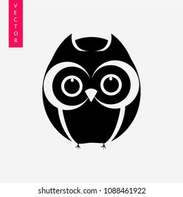 Owl vector icon, logo