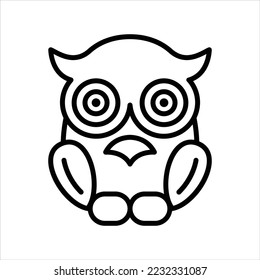 Owl vector icon symbol design