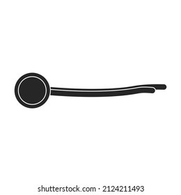 Eule, Vektorsymbol.Schwarz, Vektorsymbol einzeln auf weißem Hintergrund.