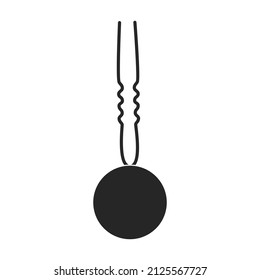 Icono vectorial búho.Icono vector negro aislado en búho de fondo blanco.