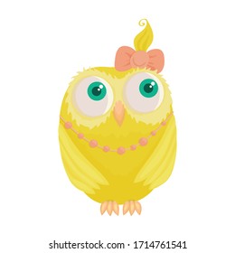 Owl vector icon.Cartoon vector icon isolated on white background owl.