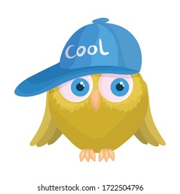 Owl vector icon.Cartoon vector icon isolated on white background owl.