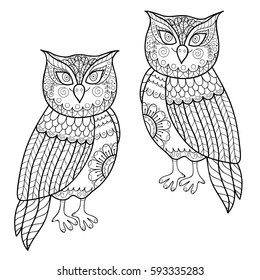 8,885 Owl coloring pages Images, Stock Photos & Vectors | Shutterstock