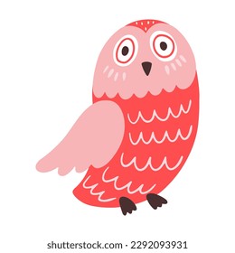 Owl vector illustration. Decorative element.