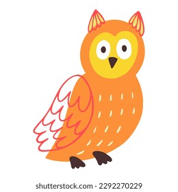 Owl vector illustration. Decorative element.