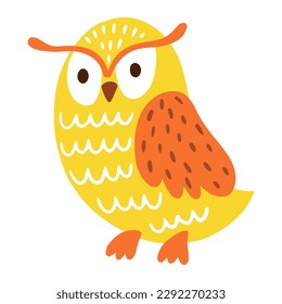 Owl vector illustration. Decorative element.