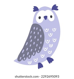 Owl vector illustration. Decorative element.
