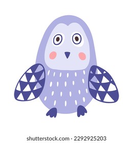 Owl vector illustration. Decorative element.