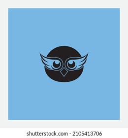 owl vector illustration design icon logo template