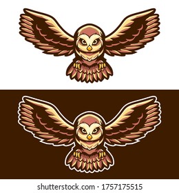 diseño de ilustración vectorial de búho aislado