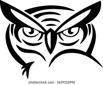Owl vector illustration. Owl Desing