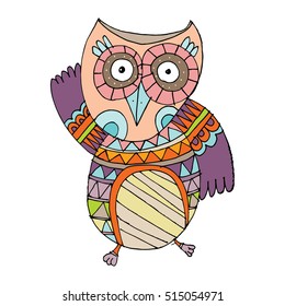 Owl Vector, Owl Illustration Doodle Vector