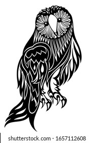 Owl - vector illustration. Icon design 