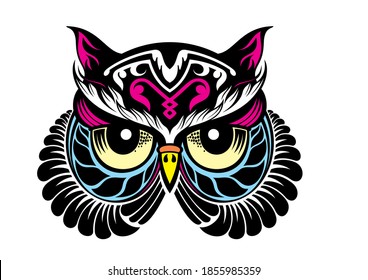 Owl - vector illustration. Icon design
