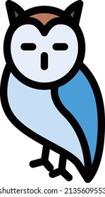 owl Vector illustration on a transparent background. Premium quality symbols. Stroke vector icon for concept and graphic design.