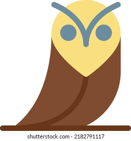 owl Vector illustration on a transparent background. Premium quality symmbols. Line Color vector icons for concept and graphic design.