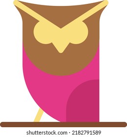 owl Vector illustration on a transparent background. Premium quality symmbols. Line Color vector icons for concept and graphic design.