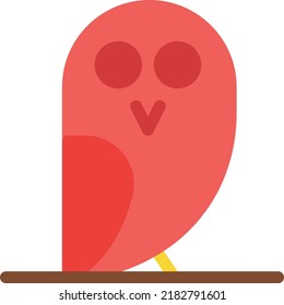 owl Vector illustration on a transparent background. Premium quality symmbols. Line Color vector icons for concept and graphic design.