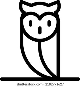 owl Vector illustration on a transparent background. Premium quality symmbols. Thin line vector icons for concept and graphic design. 
