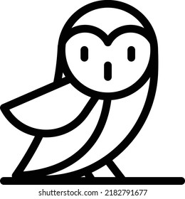 ilustración de owl Vector en un fondo transparente. Símbolos de calidad superior. Iconos vectoriales de línea delgada para el diseño de conceptos y gráficos. 
