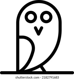 owl Vector illustration on a transparent background. Premium quality symmbols. Thin line vector icons for concept and graphic design. 
