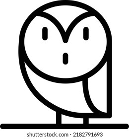 owl Vector illustration on a transparent background. Premium quality symbols. Thin line vector icons for concept and graphic design. 
