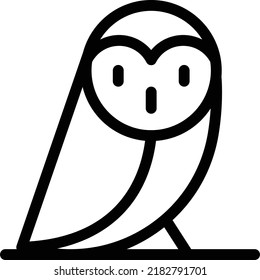 owl Vector illustration on a transparent background. Premium quality symmbols. Thin line vector icons for concept and graphic design. 
