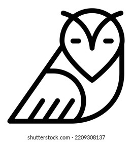 owl Vector illustration on a transparent background. Premium quality symbols. Stroke vector icon for concept and graphic design.