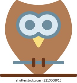 owl Vector illustration on a transparent background. Premium quality symmbols. Line Color vector icons for concept and graphic design. 
