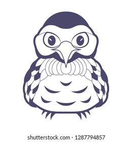 Owl - vector illustration. Suitable for design elements ,logo, business cards...