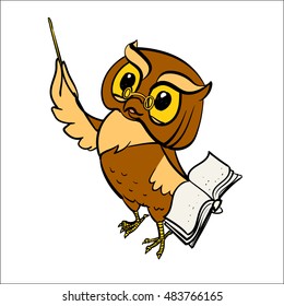 owl vector isolated