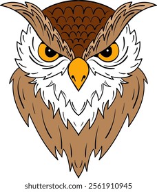 its an owl vector. Vector isolated pictograms editable stroke.